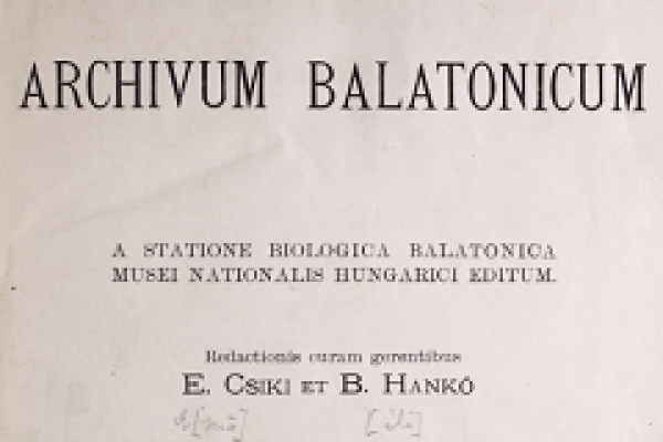 képen borító "archivum balatonikum"